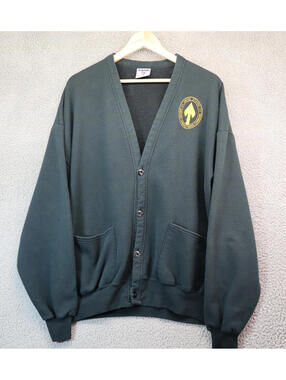 Mens USSOCOM Jacket Cardigan Black Special Ops SOCOM Vtg